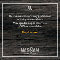 Testimonios clientes MarsamCycles